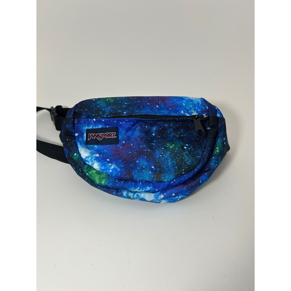 JanSport Galaxy Fanny Pack Blue Green Space Celestial‎ Waist Bag Festival Travel